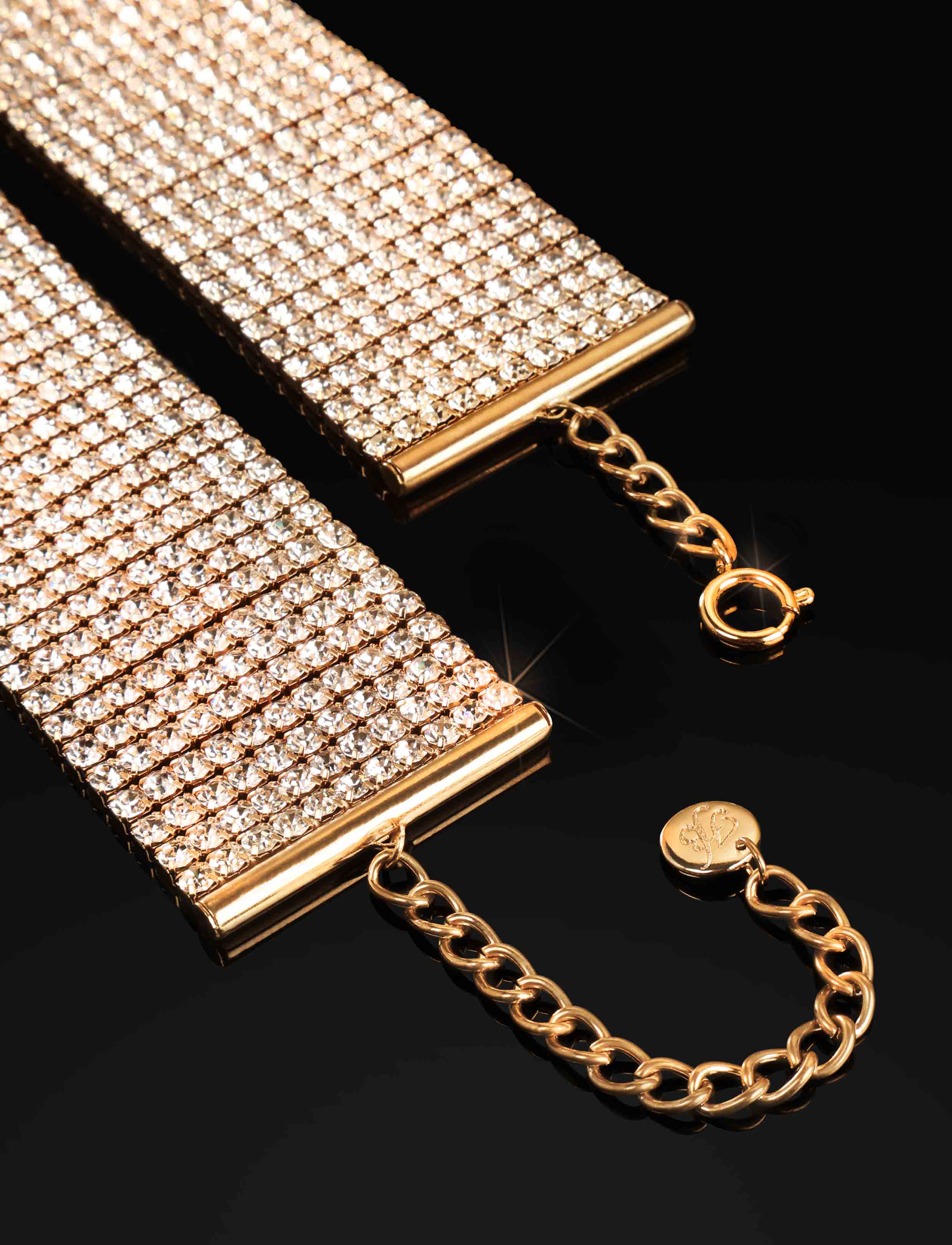 Gold Crystal Bracelet - Image 3