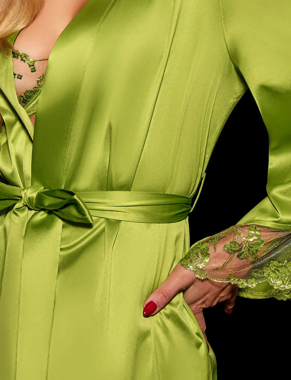 Whitney Chartreuse Robe - Image 6
