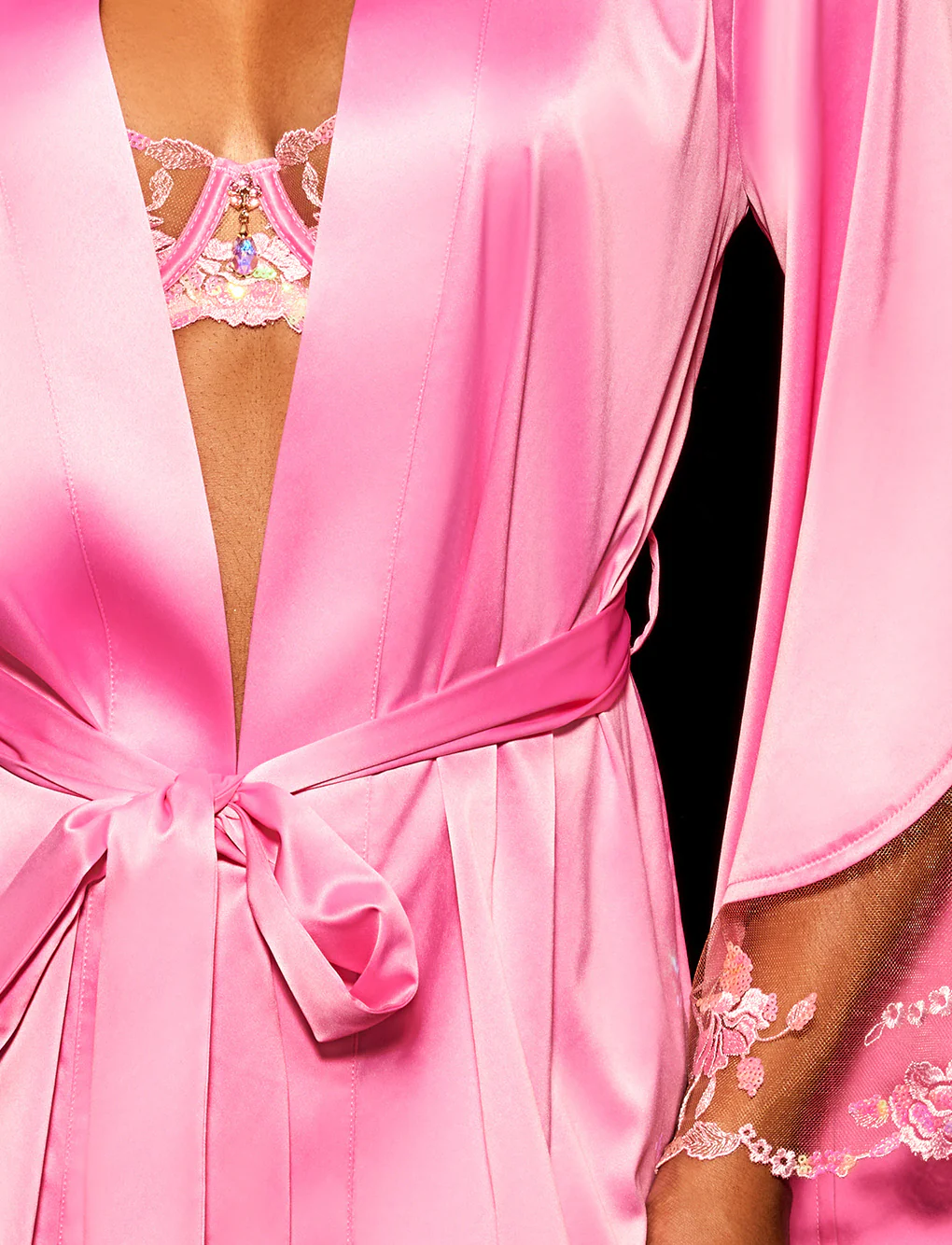 Whitney Sparkling Pink Robe - Image 4